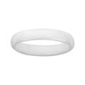 Alliance demi-jonc en c&eacute;ramique blanche 4mm