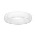Bagues sur Artemare : Alliance demi-jonc en c&eacute;ramique blanche 5mm