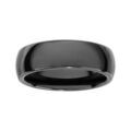 Alliance demi-jonc en c&eacute;ramique noire 7mm Artemare