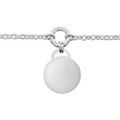 Bracelet en argent cha&icirc;ne avec pampille ronde - longueur 16cm+ 3cm de rallonge Artemare