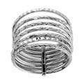 Bague en argent rhodi&eacute; semainier diamant&eacute; Artemare