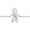 Bracelet en argent chaîne avec petit garçon au milieu - longueur 16 cm + 3cm de rallonge Bracelets sur Artemare : Bracelet en argent chaîne avec petit garçon au milieu - longueur 16 cm + 3cm de rallonge