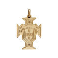 Pendentifs sur Artemare : Pendentif croix du Portugal en plaqu&eacute; or petit mod&egrave;le