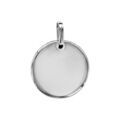 Pendentifs sur Artemare : Pendentif en argent galet diam&egrave;tre 18mm