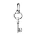 Pendentifs sur Artemare : Pendentif en argent rhodi&eacute; clef