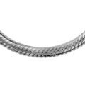 Bracelets sur Artemare : Collier en argent rhodi&eacute; pour Charms cha&icirc;ne tube ronde et fermoir mousqueton - longueur 43cm