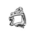Bracelets sur Artemare : Charms Thabora en argent rhodi&eacute; homme et femme enceinte enlac&eacute;s