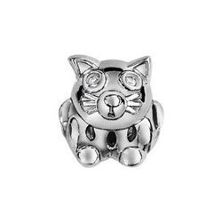 Charms Thabora en argent rhodi&eacute; chat couch&eacute;