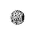 Bracelets sur Artemare : Charms Thabora en argent rhodi&eacute; boule granit&eacute;e et diamant&eacute;e en petits cercles