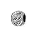 Charms Thabora en argent rhodi&eacute; boule granit&eacute;e, cisel&eacute;e et ajour&eacute;e Artemare