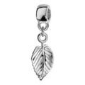 Charms Thabora en argent rhodi&eacute; feuille suspendue Artemare