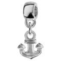 Charms Thabora en argent rhodi&eacute; ancre suspendue Artemare