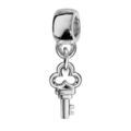 Bracelets sur Artemare : Charms Thabora en argent rhodi&eacute; clef suspendue