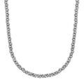 Colliers sur Artemare : Cha&icirc;ne en acier maille jaseron largeur 2mm et longueur 70cm + 10cm de rallonge