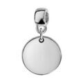 Bracelets sur Artemare : Charms Thabora en argent rhodi&eacute; m&eacute;daille suspendue &agrave; graver