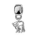 Bracelets sur Artemare : Charms Thabora en argent rhodi&eacute; chat suspendu