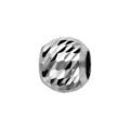 Bracelets sur Artemare : Charms Thabora en argent rhodi&eacute; boule &agrave; facettes en amandes