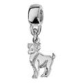 Charms Thabora en argent rhodi&eacute; zodiaque d&eacute;coup&eacute; suspendu b&eacute;lier