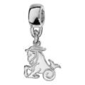 Charms Thabora en argent rhodi&eacute; zodiaque d&eacute;coup&eacute; suspendu capricorne