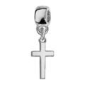 Bracelets sur Artemare : Charms Thabora en argent rhodi&eacute; croix chr&eacute;tienne suspendue