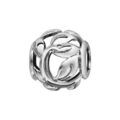 Charms Thabora en argent rhodi&eacute; boule ajour&eacute;e en forme de feuillage