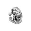 Charms Thabora en argent rhodi&eacute; chien enroul&eacute; Artemare