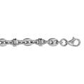 Bracelet en acier petites maille grains de caf&eacute; - longueur 20.5cm Artemare