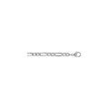 Chaine sur Artemare : Cha&icirc;ne en argent maille Hawa&iuml; 1+2 largeur 5mm et longueur 55cm