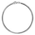 Bracelets sur Artemare : Bracelet jonc en argent massif pour charms largeur 3mm et diam&egrave;tre 66mm et fermoir mousqueton