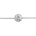 Bracelet en argent rhodié chaîne avec au milieu 1 oxyde blanc de 7mm serti clos - longueur 16cm + 1,5cm de rallonge Bracelets sur Artemare : Bracelet en argent rhodié chaîne avec au milieu 1 oxyde blanc de 7mm serti clos - longueur 16cm + 1,5cm de rallonge