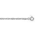 Bracelet en argent cha&icirc;ne maille Singapour - largeur 2mm et longueur 18cm