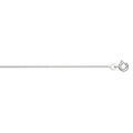 Cha&icirc;ne en argent rhodi&eacute; maille serr&eacute;e largeur 1,2mm et longueur 38cm Artemare