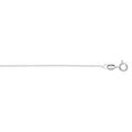 Cha&icirc;ne en argent rhodi&eacute; maille for&ccedil;at largeur 1mm et longueur 38cm