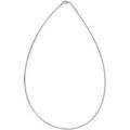 Collier en argent rhodié maille oméga ronde - largeur 1,35mm et longueur 50cm Colliers sur Artemare : Collier en argent rhodié maille oméga ronde - largeur 1,35mm et longueur 50cm