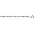 Cha&icirc;ne en argent maille Singapour largeur 2,2mm et longueur 45cm Artemare