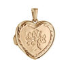 Pendentif en argent et dorure jaune cassolette coeur avec arbre de vie grav&eacute; sur le dessus - dimension 20mm - possibilit&eacute; d'ins&eacute;rer 1 ou 2 photos droite et gauche
