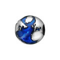 Charms Thabora en argent rhodi&eacute; motif Terre bleue