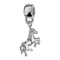 Charms Thabora en argent rhodi&eacute; cheval cabr&eacute; suspendu Artemare