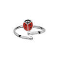 Bague pour enfant en argent avec coccinelle - r&eacute;glable du 42 au 46 Artemare