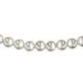 Collier en plaqu&eacute; or et perles Swarovski blanches de 5mm - longueur 45cm + 5cm de rallonge Artemare