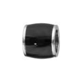 Bracelets sur Artemare : Charms Thabora grand mod&egrave;le pour homme en acier forme tonneau allong&eacute; noir