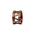 Bracelets sur Artemare : Charms Thabora grand mod&egrave;le pour homme en acier et PVD marron anneau ajour&eacute; en triangles