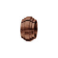 Bracelets sur Artemare : Charms Thabora grand mod&egrave;le pour homme en acier et PVD marron 3 rubans superpos&eacute;s