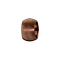 Charms Thabora grand mod&egrave;le pour homme en acier et PVD marron anneau bomb&eacute; lisse satin&eacute;