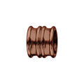 Bracelets sur Artemare : Charms Thabora grand mod&egrave;le pour homme en acier et PVD marron forme double anneaux &eacute;vas&eacute;s