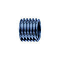 Bracelets sur Artemare : Charms Thabora grand mod&egrave;le pour homme en acier et PVD bleu forme tube avec motif pas de vis