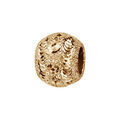 Charms Thabora en plaqu&eacute; or boule granit&eacute;e et diamant&eacute;e en petits cercles