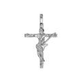 Pendentifs sur Artemare : Pendentif en argent rhodi&eacute; croix rock - longueur 26mm