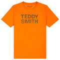 T-shirt enfant Teddy Smith TEE-SHIRT 3 TICLASS JUNIOR - TANGERINE/NOIR - 16 ans