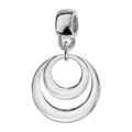 Charms Thabora en argent rhodi&eacute; 2 cercles &agrave; personnaliser